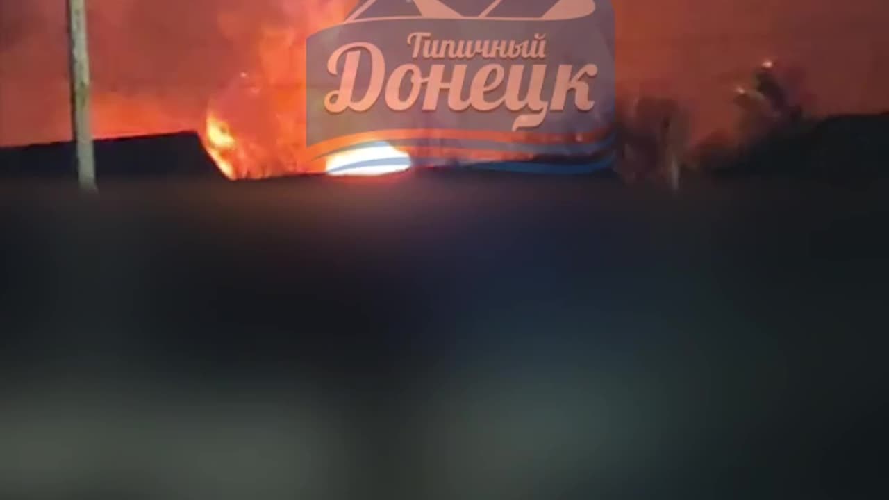 Absolutely Insane Detonation of a Russian Ammunition Depot In Occupied Donetsk