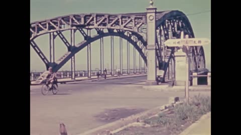 Captured Airfield and Wind Tunnel at Occupied Yokosuka, Japan 1945 - Original Color Footage