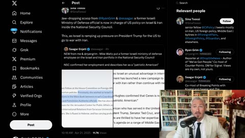 BOMBSHELL: ISRAEL DIRECTLY CONTROLLING US FOREIGN POLICY _ The Kyle Kulinski Show