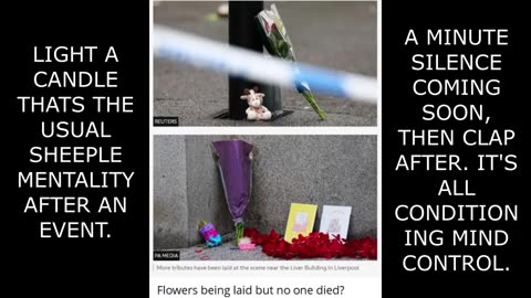 LIVERPOOL - FLOWERS BEING LEFT WHERE NOBODY DIED