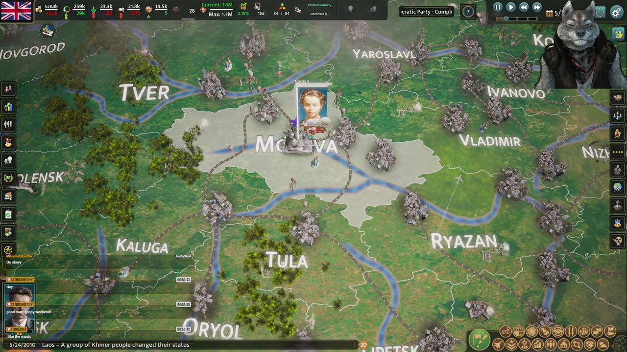 Stream 142: Playing Realpolitiks 3: Earth and Beyond
