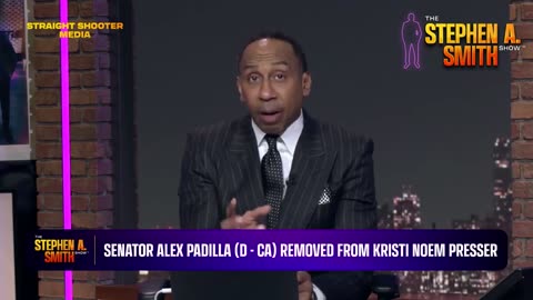 Stephen A. Smith Blasts Dem Sen. Alex Padilla Over 'Out Of Control' Behavior At Kristi Noem Presser