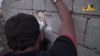 Syrian War in al-Sheyha Hill, Hama, Rebels Attack regime forces (Jund al-Aqsa) 2014.08.15