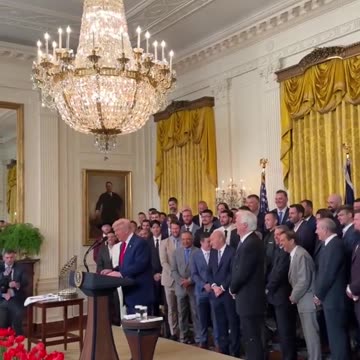President Donald Trump says Max Muncy has arms of steel