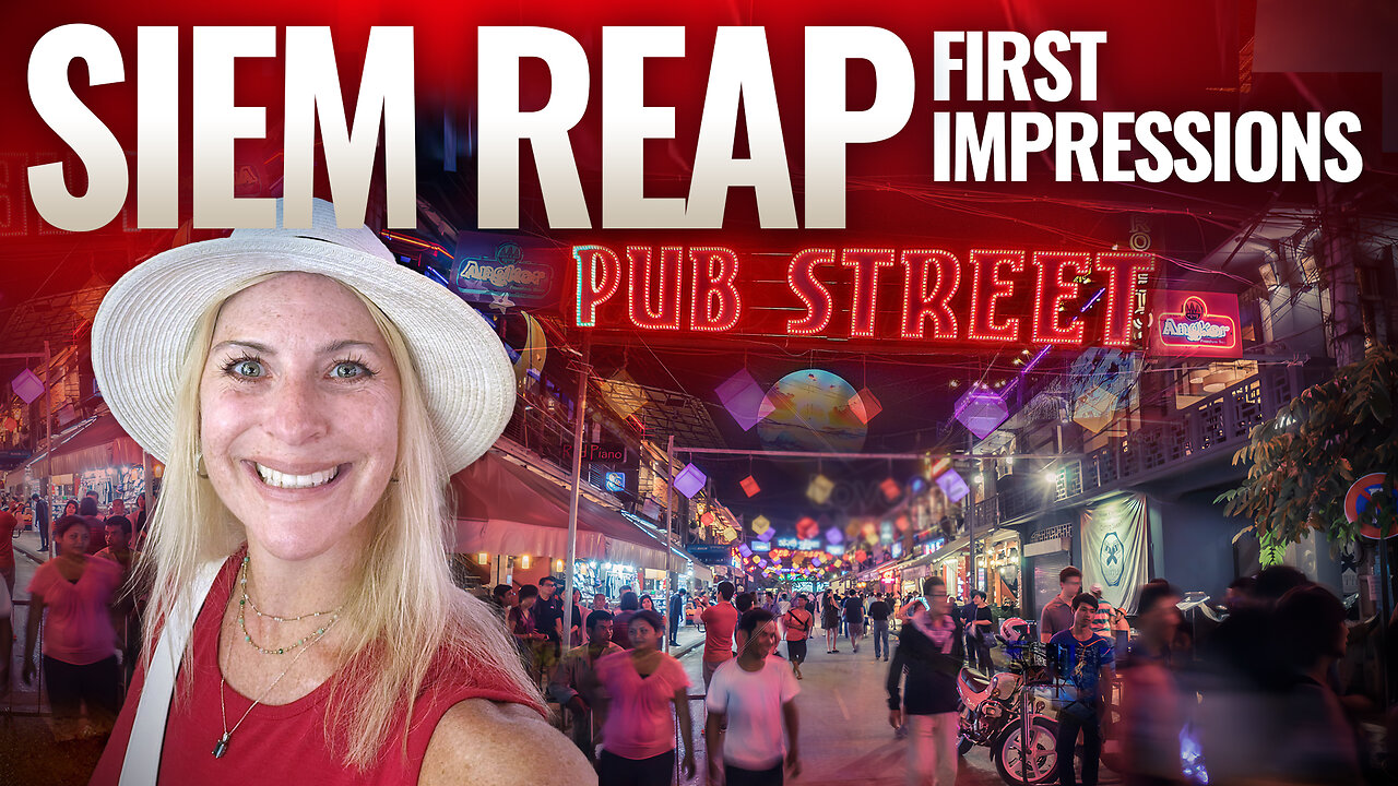 Siem Reap, Cambodia | First Impressions | Where I Stayed + Night Market Tour 🇰🇭