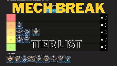 mecha break tier list