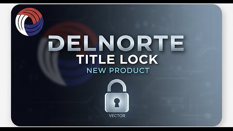 Title lock new product vector