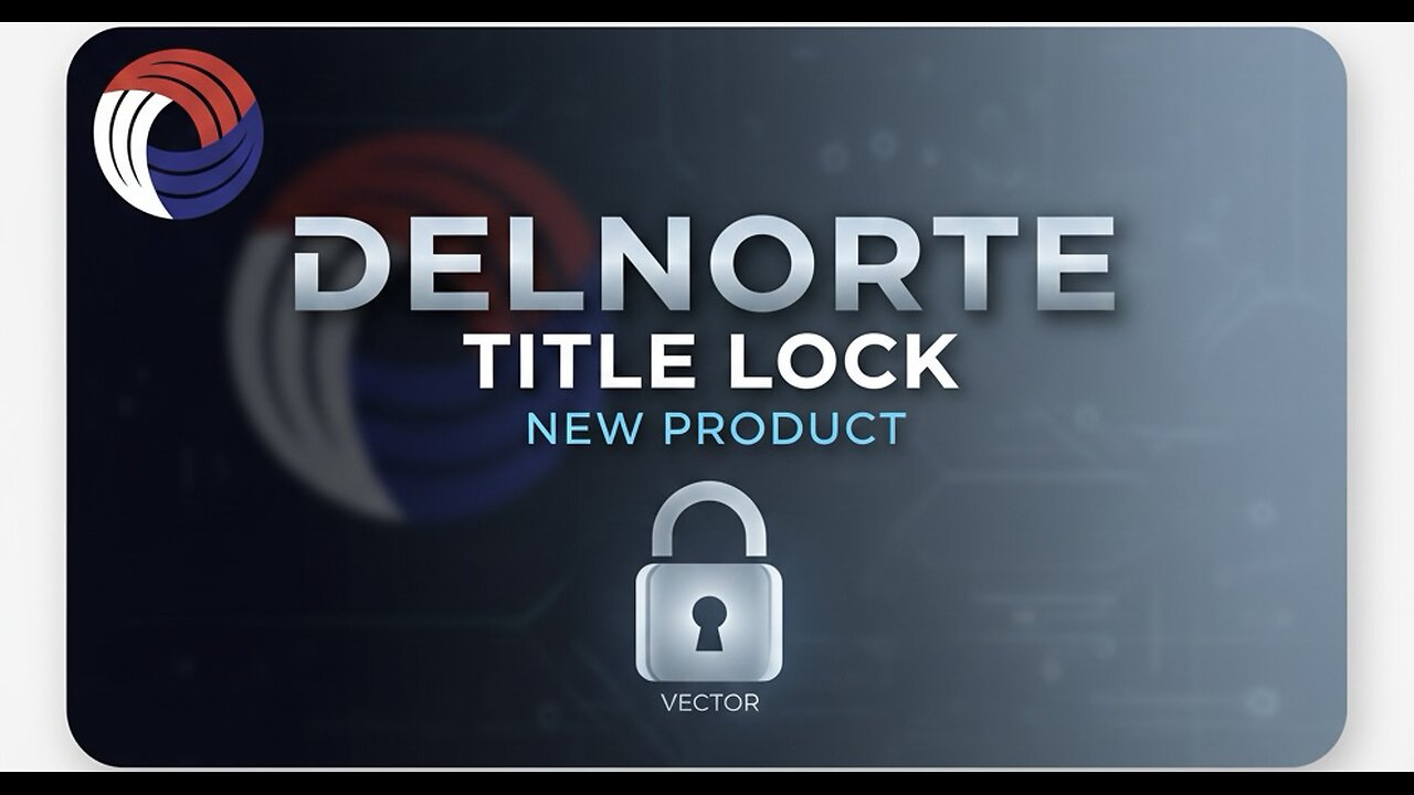 Title lock new product vector