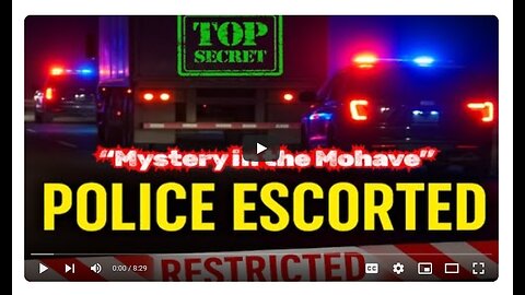 HUGE Mysterious Convoy Caught Moving at NIGHT in the Remote Desert! TONS of Security - MrMBB333