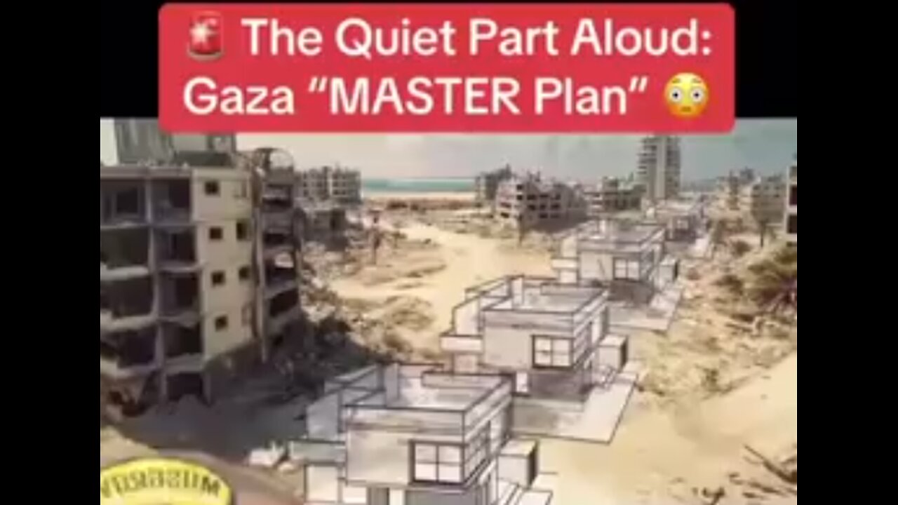 JARED KUSHNER'S GAZA "MASTER PLAN" CREATED PRIOR TO OCT. 7TH. HOW CONVENIENT!