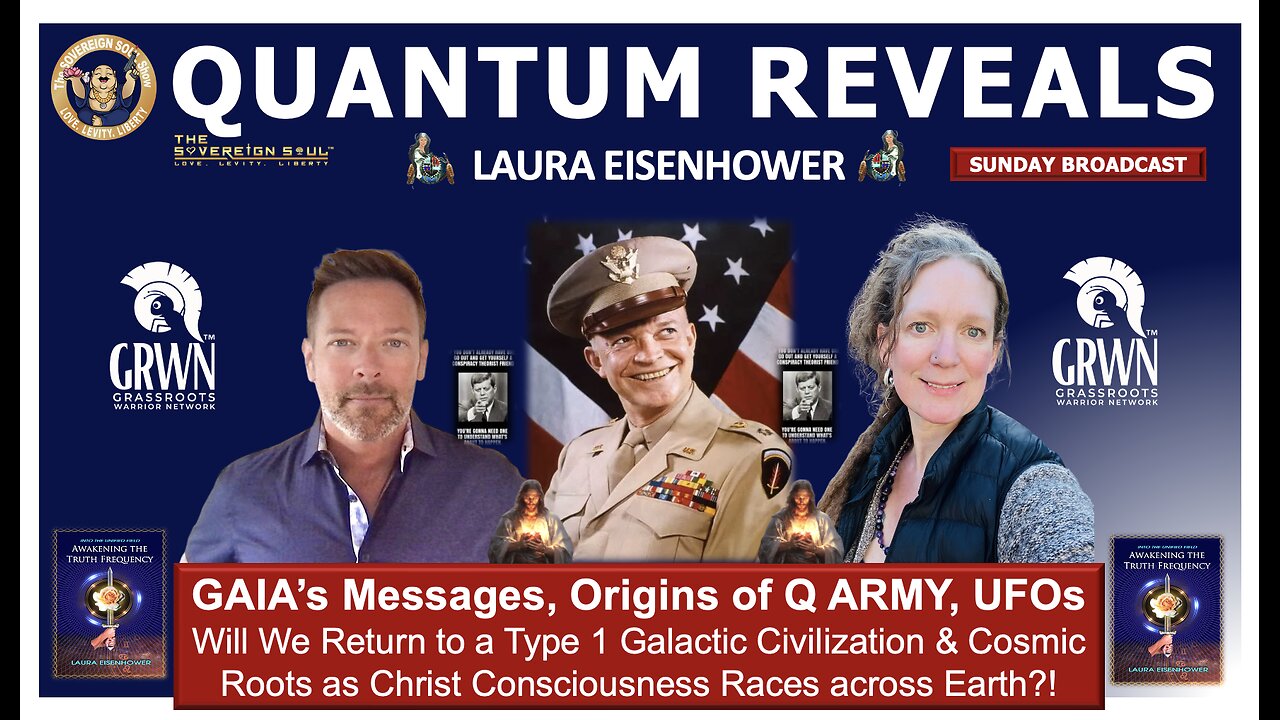 QUANTUM Reveals: Laura Eisenhower Messages from Gaia, Origins of Q Army, UFOs & a Galactic Return?!