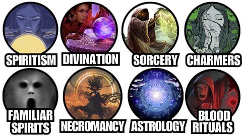 Tutte le pratiche occulte contro cui mette in guardia la Bibbia spiegate in dettaglio DOCUMENTARIO il paganesimo moderno,comprende una vasta serie di cults,sette e nuovi movimenti religiosi detti NRM e cult UFO,apocalittici che esistono da decenni