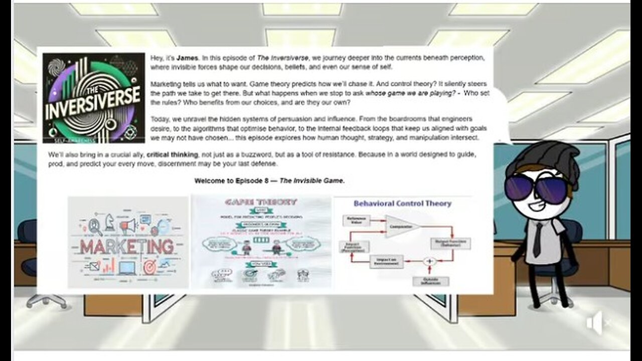 The Inversiverse - Episode Eight - Marketing, Game/Control Theory and Critical Thinking