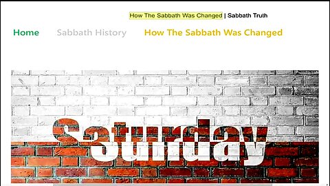 HOW THE SABBATH WAS CHANGED 🔥