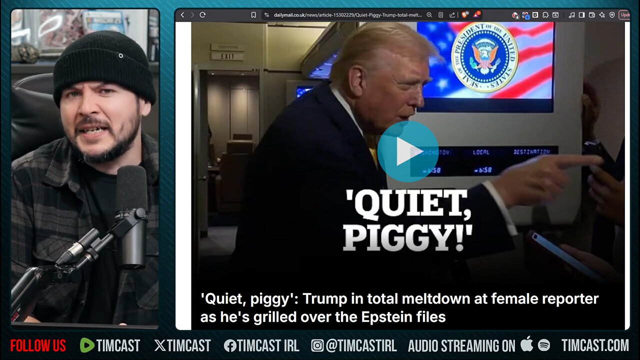 Trump ROASTS Journalist, QUIET PIGGY! | Tim Pool