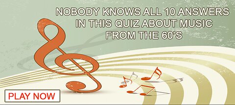 Nobody knows all 10 answers in this quiz about music from the 60’s