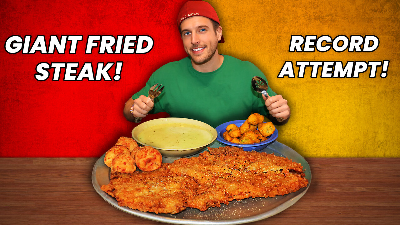 Attempting This Giant Chicken Fried Steak Record in Houston, Texas