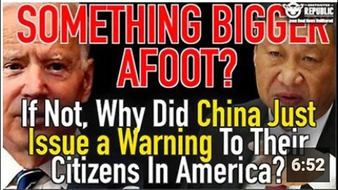 "China Issues Warning to Its Citizens in America"