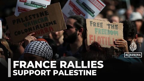 Paris protesters demand end to Israel’s assault, call for Palestinian recognition