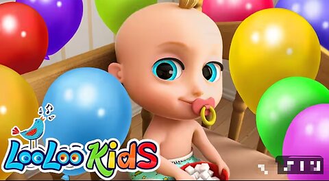 Johny Johny Yes Papa - Learn Colors with Balloons - Nursery Rhymes & Kids Songs - LooLoo Kids