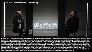 Yuval Noah Harari | "The Decisions About Our Lives Will Be Made By A Network of Highly-Intelligence AIs That We Simply Cannot Understand...AI Is An Agent & Not a Tool...AI It Can Invent New Kinds of Money." - May 1st 2025