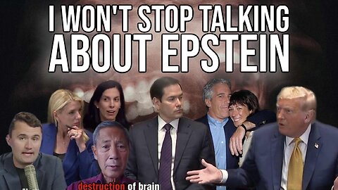 I won't Stop Talking About Epstein | Report