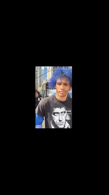 NYC Police catch the Blue-haired man who groped women & set them on fire