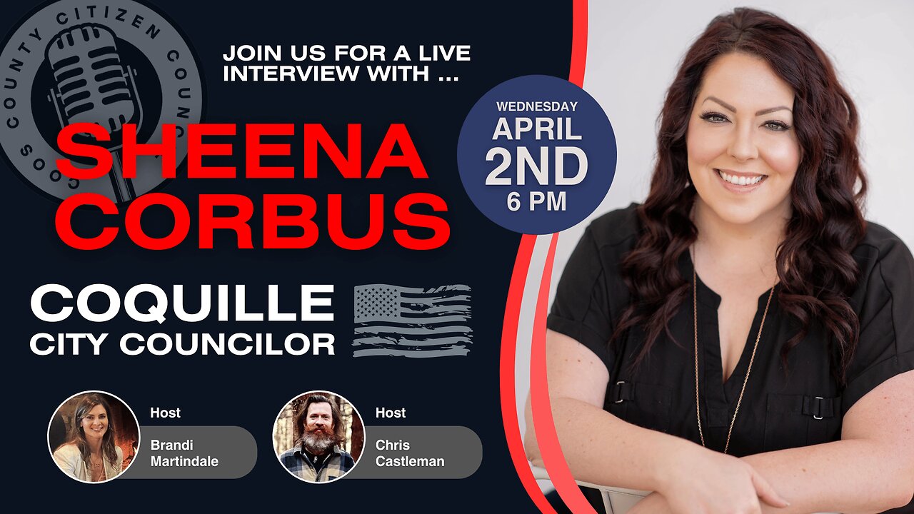 Livestream featuring Coquille City Councilor Sheena Corbus (Episode #17)