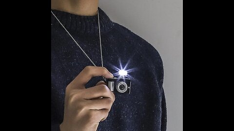 Creative Flash Camera Pendant Necklace, for Men & Women