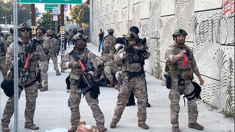 U.S. Customs and Border Protection Police Make Arrest in Downtown LA