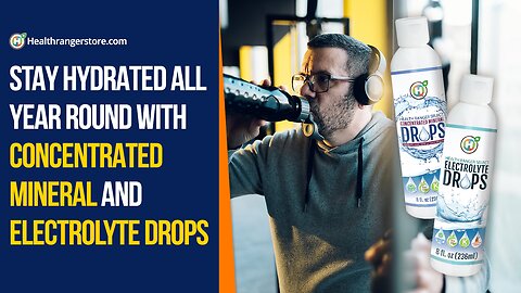 Stay hydrated all year round with Concentrated Mineral and Electrolyte drops