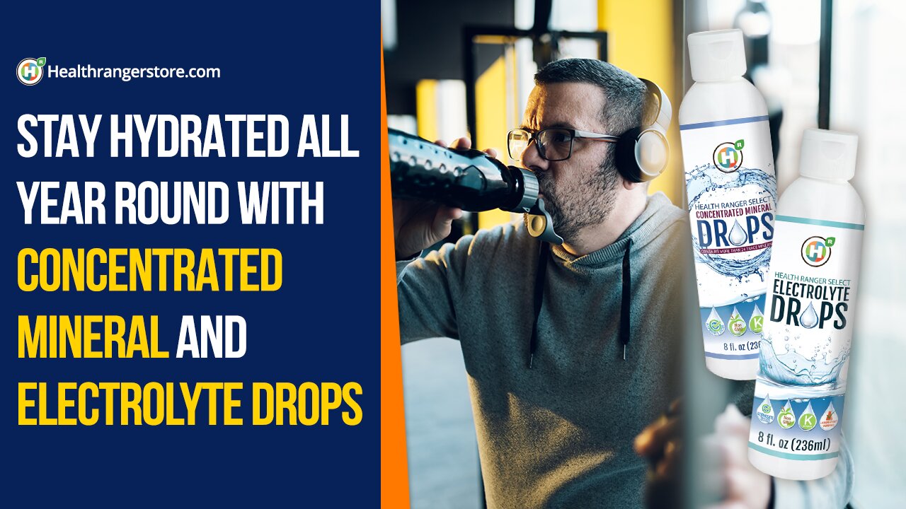Stay hydrated all year round with Concentrated Mineral and Electrolyte drops