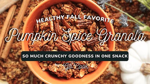 Pumpkin Spice Granola 🍂🍁 | Cozy Fall Crunch!