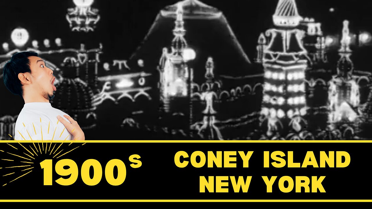 1900 - 1920 Coney Island - Old World Buildings Video & Photos