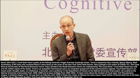 Yuval Noah Harari | "We Are Now In the Midst of the Biggest Change In Human History, Perhaps the End of Human History, the Beginning of a Post-Human Stage of History...Creating a New Species of Super Intelligent Entities."