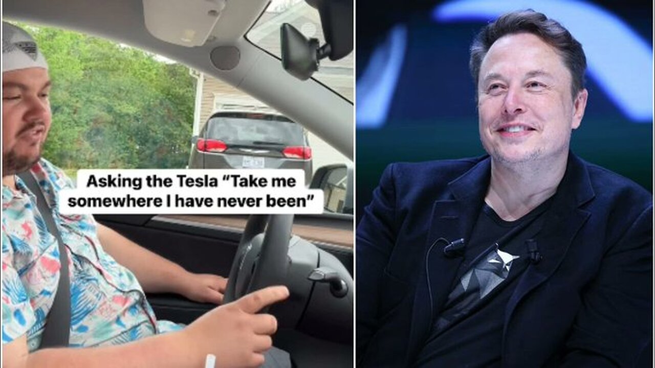 Tesla Takes Man to Unexpected Destination After Voice Command | Elon Musk Reacts 😂