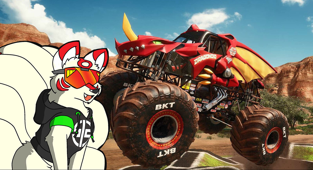 Donut unlocks Bakugan Dragonoid in Monster Jam: Showdown