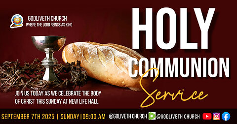 Holy communion service