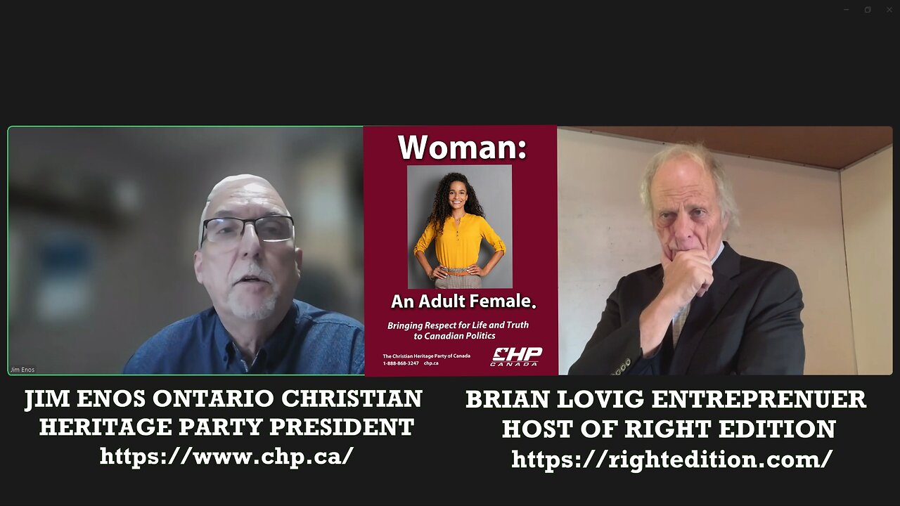 Brian Visits with Jim Enos Christian Heritage Party