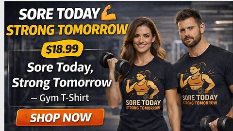 This Gym Shirt Will Push You Harder 💥 | Sore Today Strong Tomorrow | Shop Now