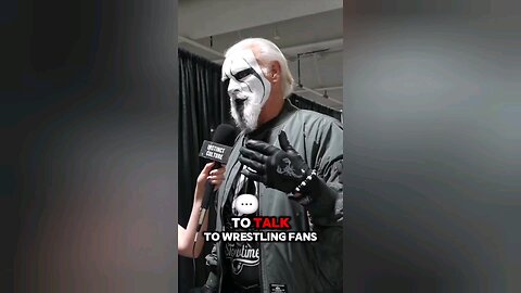 Sting on the effect Wresting has on people going through difficult times