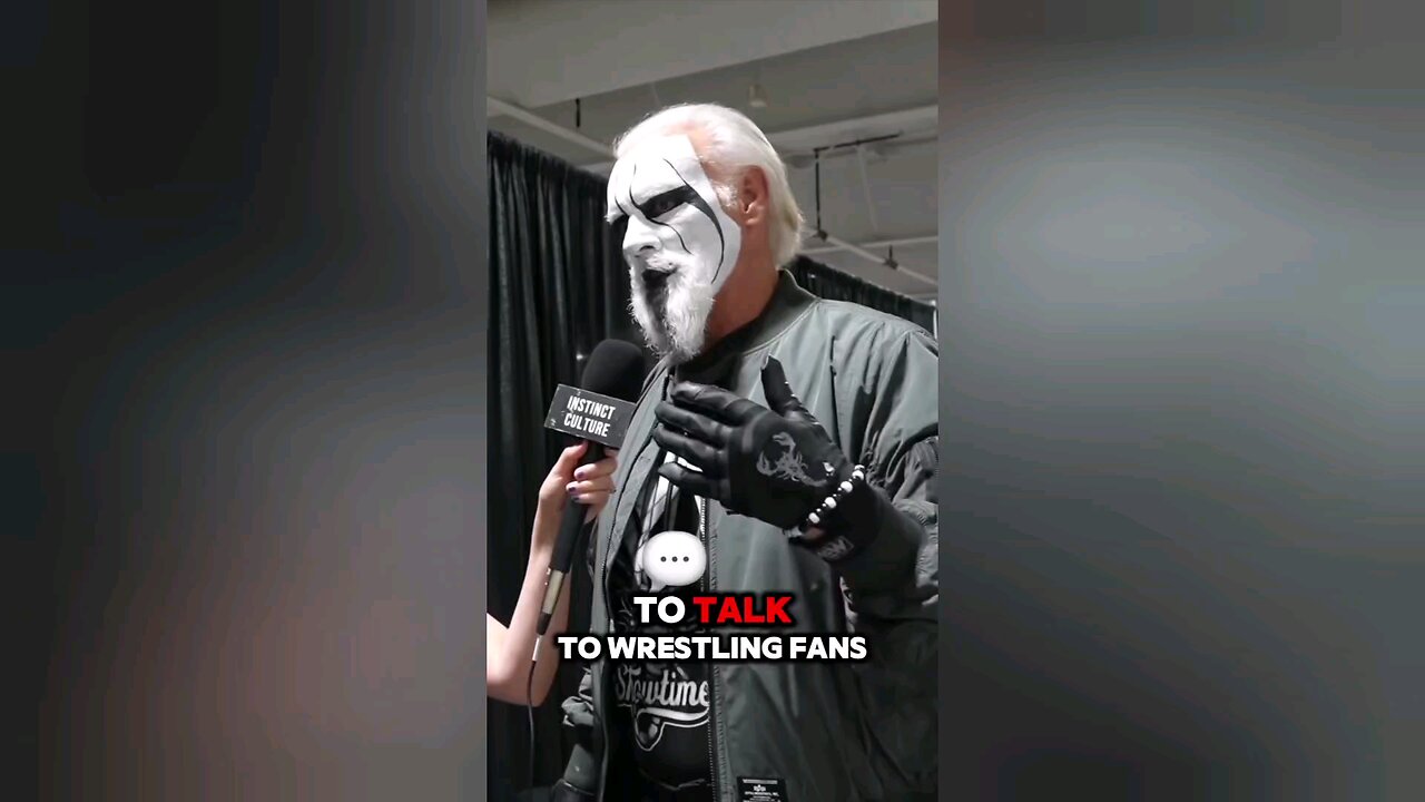 Sting on the effect Wresting has on people going through difficult times