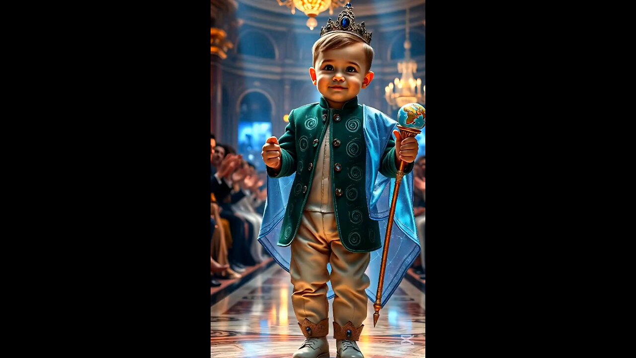 Tiny King Rules the Cosmic Catwalk! 👑🌌 #Shorts