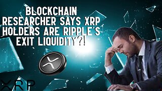 Are XRP Holders Ripple's EXIT LIQUIDITY?!