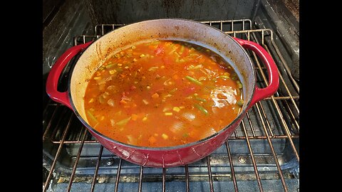 Vegetable soup and stuff: I forgot to mention peas, carrots, green beans and corn.