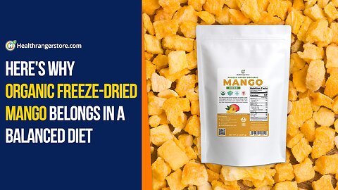 Here's why Organic Freeze-Dried Mango belongs in a balanced diet