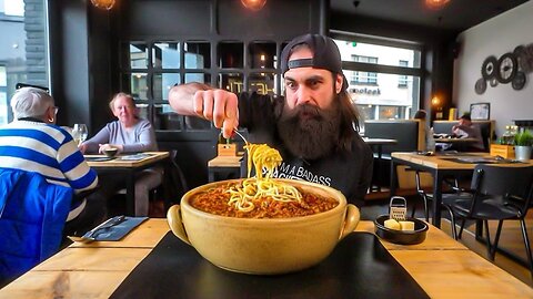 BELGIUM'S FAMOUS GIANT SPAGHETTI BOWL CHALLENGE by BeardMeatsFood