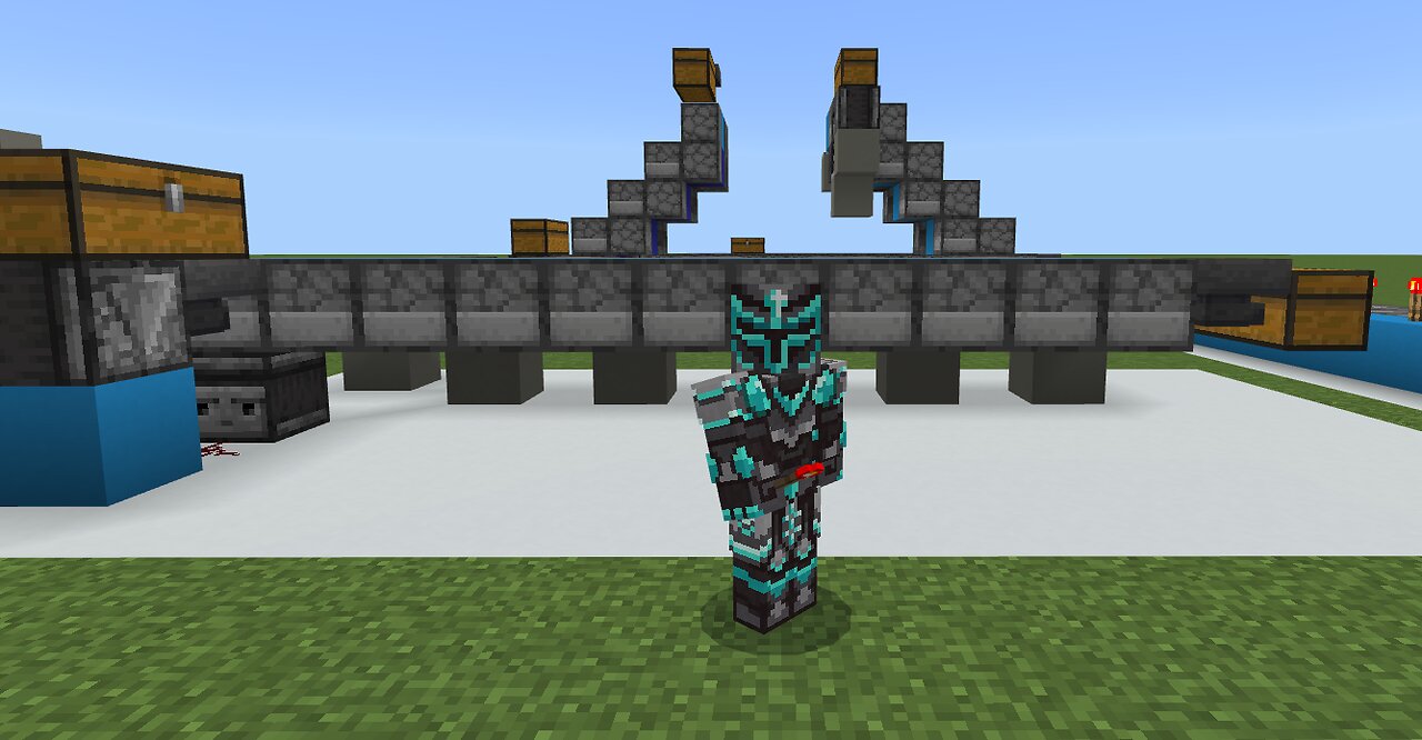 Minecraft Bedrock 1.21+ Dropper Lines 2 Horizontal dropper lines
