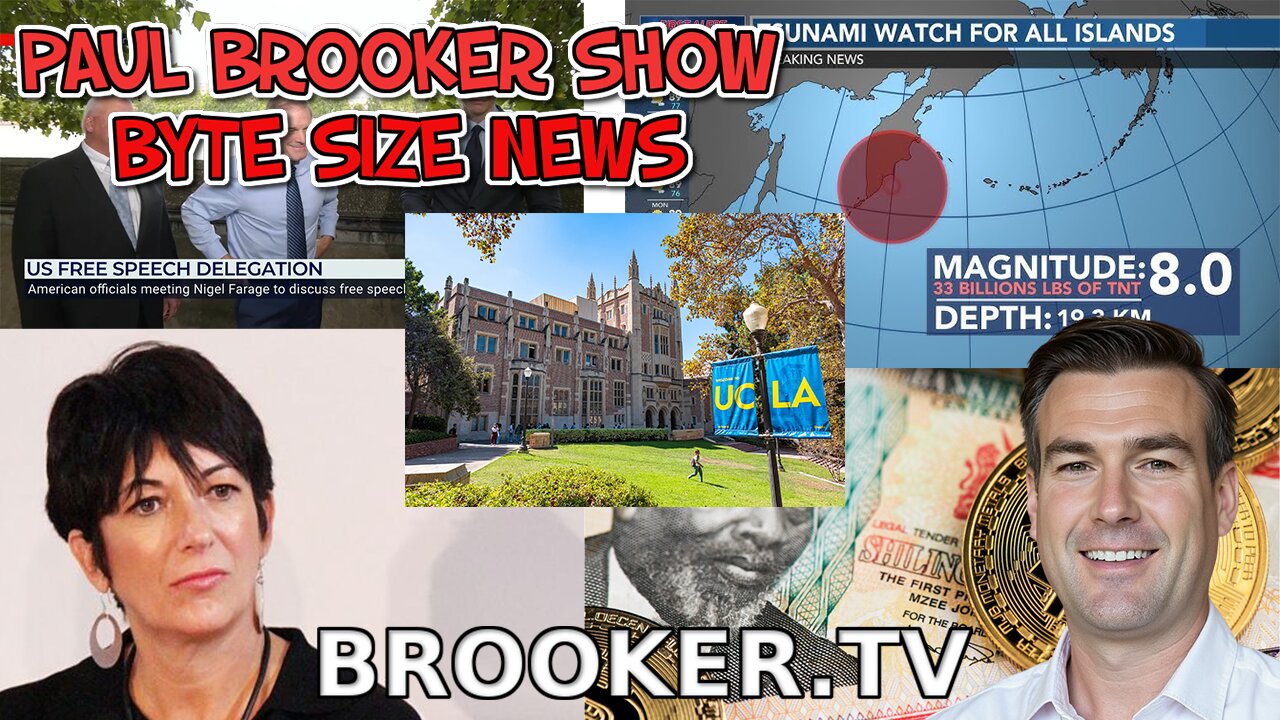 PAUL BROOKER SHOW BYTE SIZE NEWS WEDNESDAY 30TH OF JULY