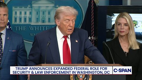 President Trump: "I'm announcing a historic action to rescue our nation's capital from crime...